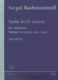 Suite in D Minor piano sheet music cover